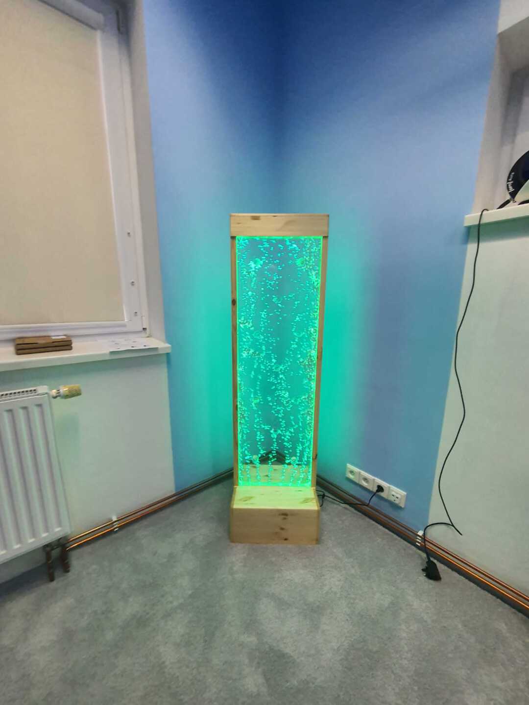 další ukázka instalace - bublinková stěna